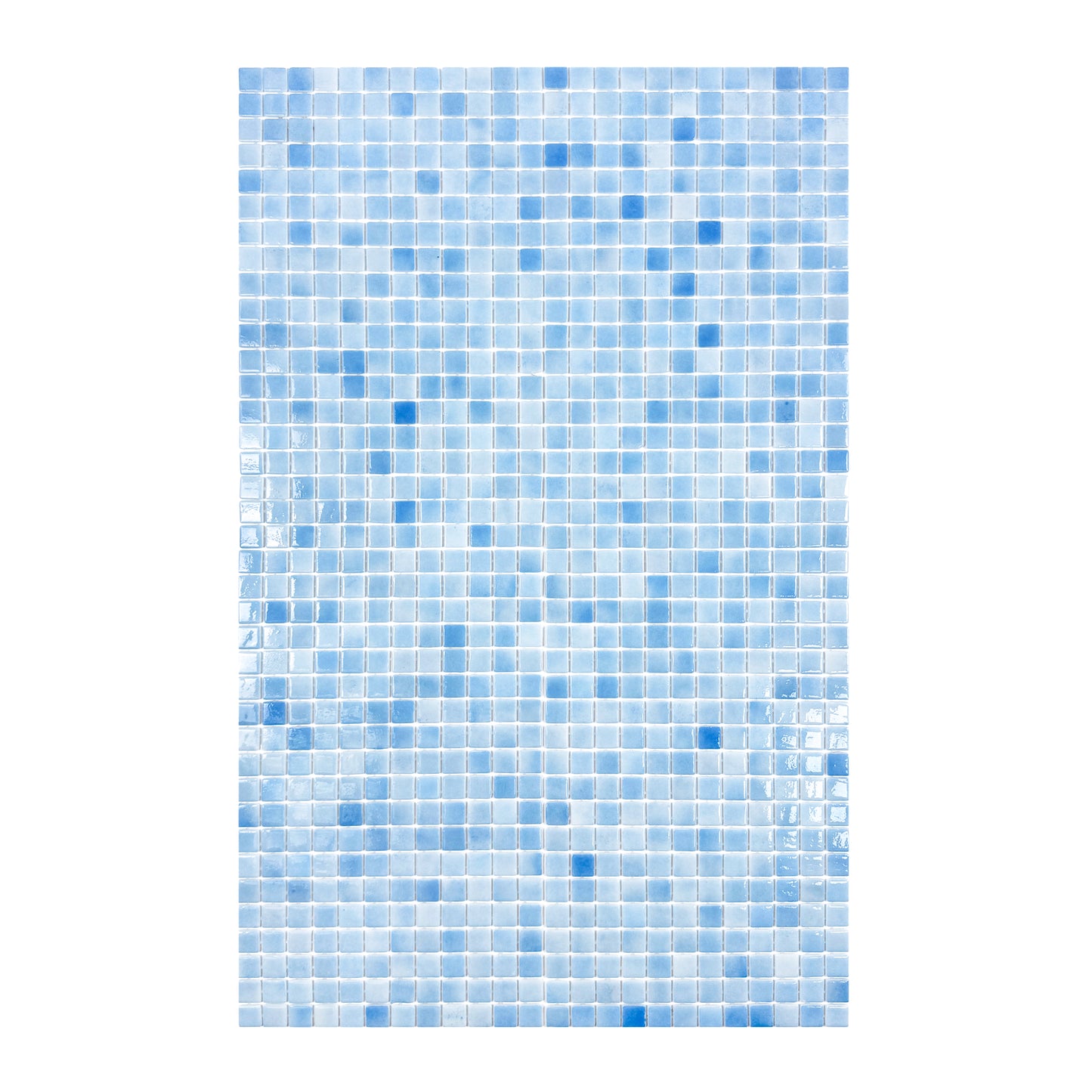 European Mosaic Series French Blue  Recycled Glass Mosaic