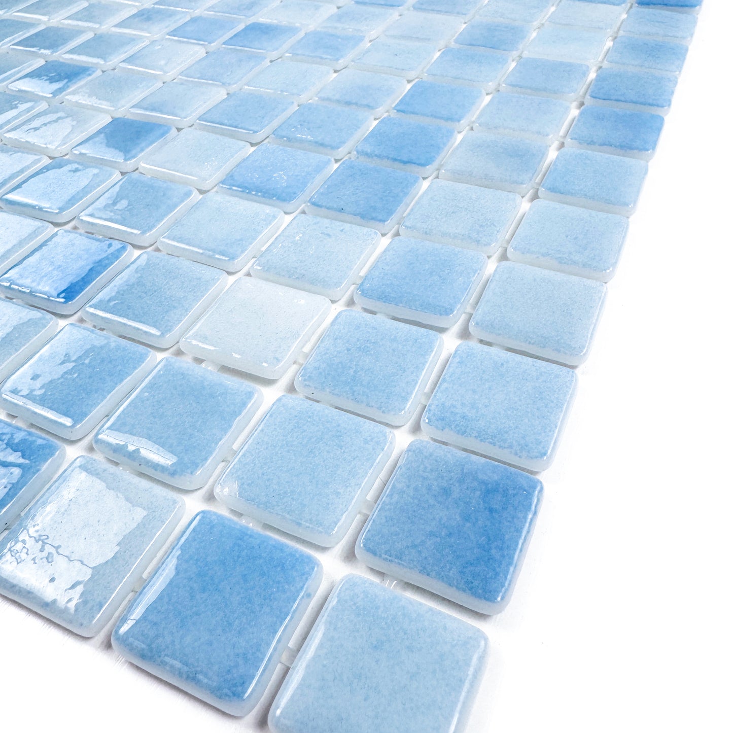 European Mosaic Series French Blue  Recycled Glass Mosaic