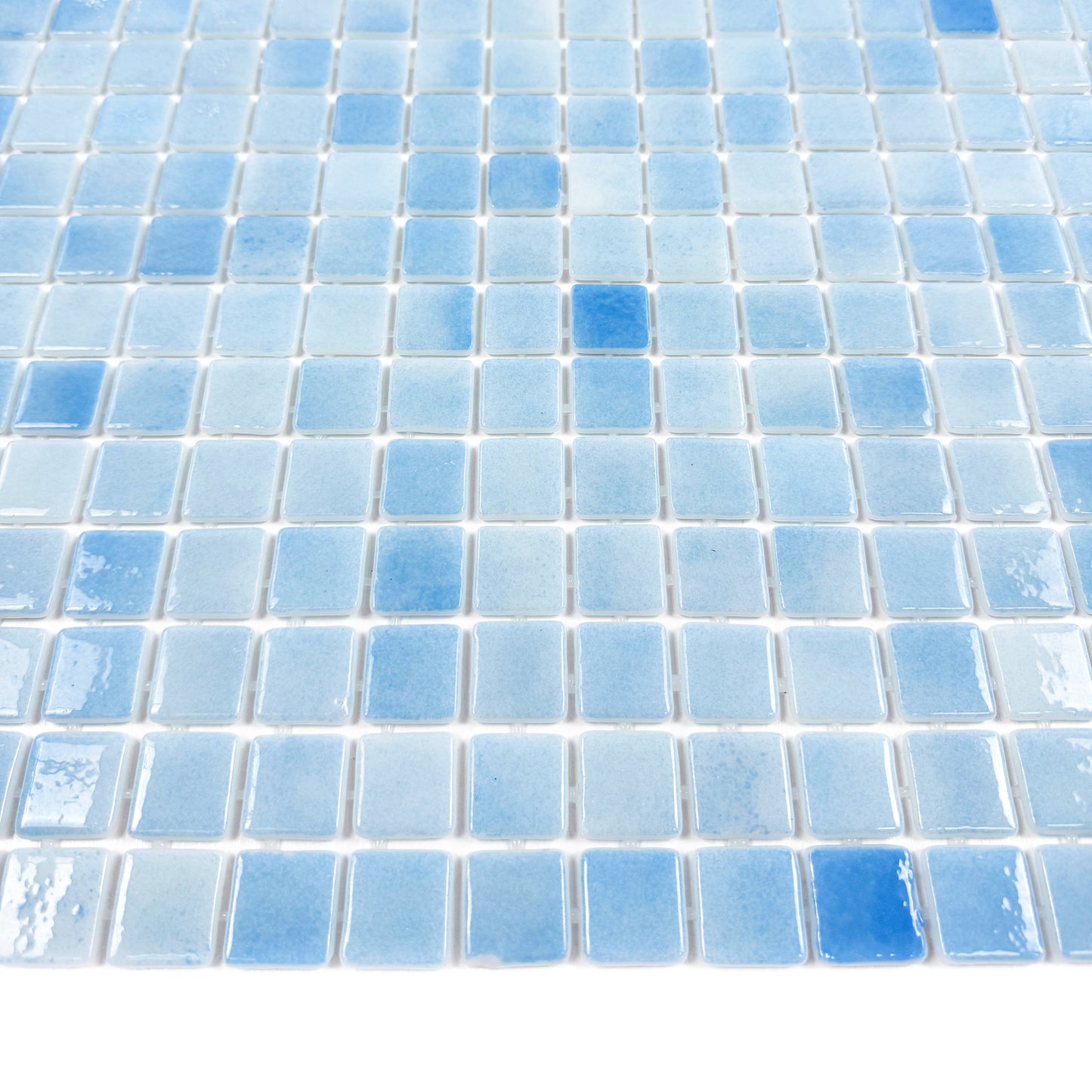 European Mosaic Series French Blue  Recycled Glass Mosaic
