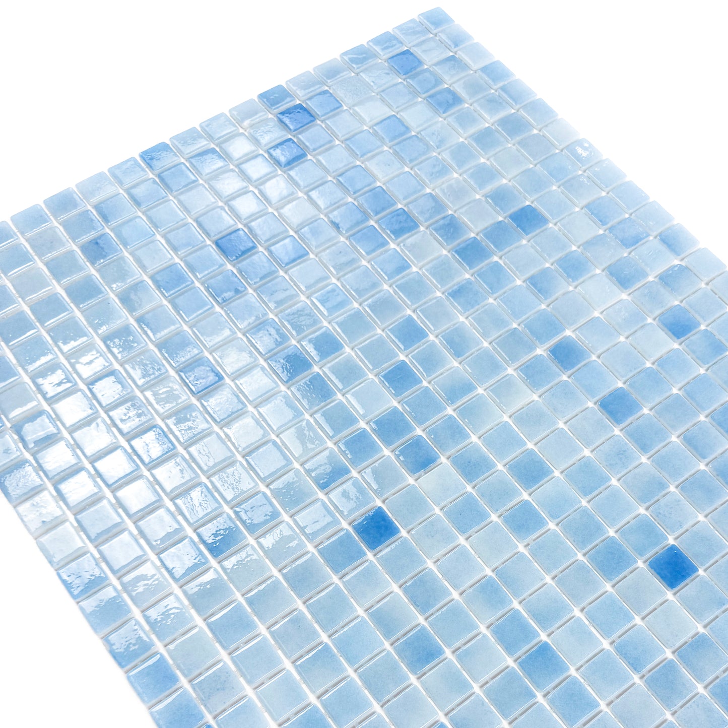 European Mosaic Series French Blue  Recycled Glass Mosaic