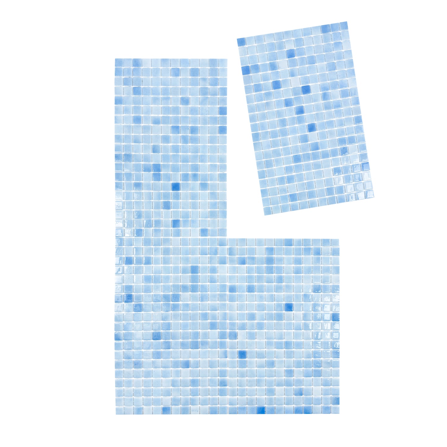 European Mosaic Series French Blue  Recycled Glass Mosaic
