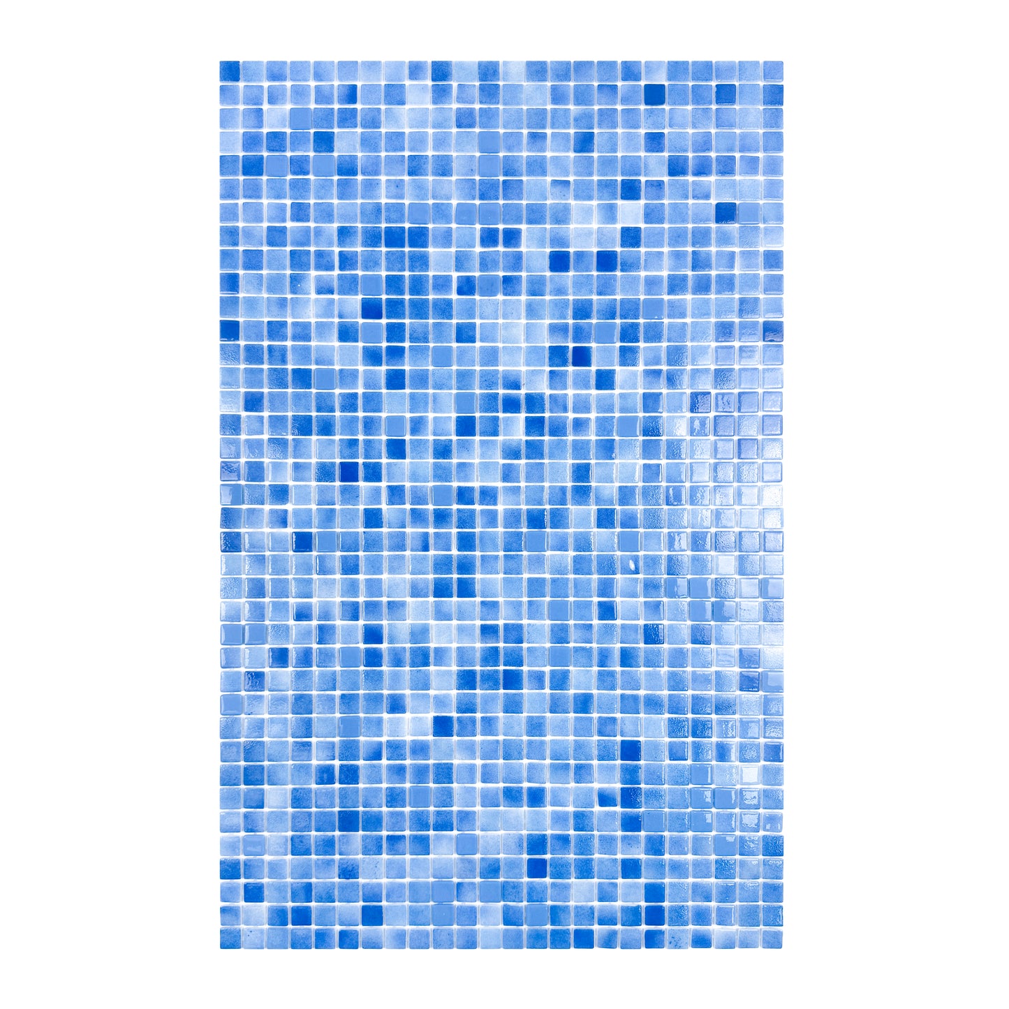 European Mosaic Series Light Blue  Recycled Glass Mosaic