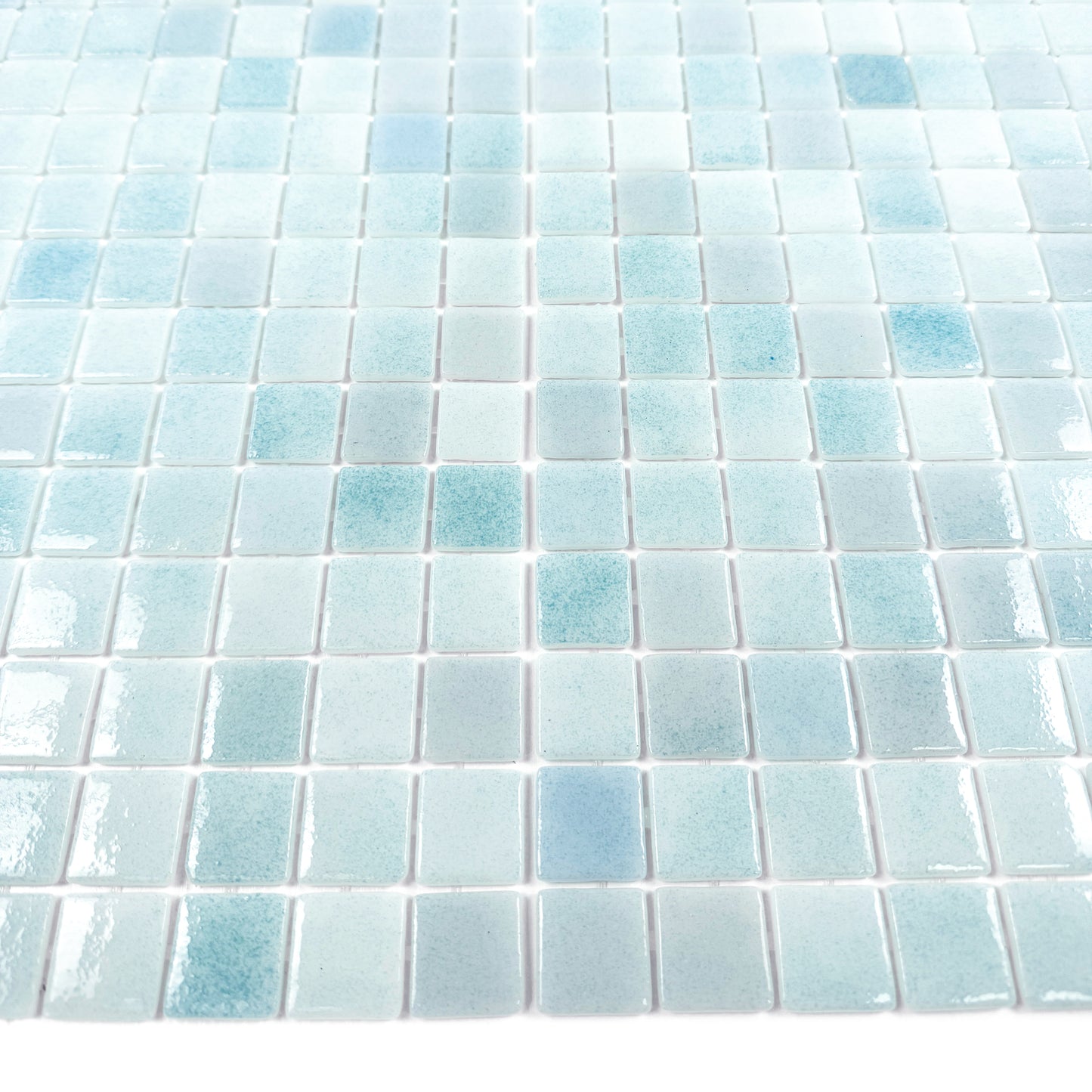 European Mosaic Series Baby Blue  Recycled Glass Mosaic
