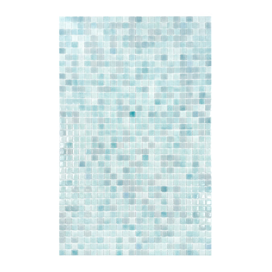European Mosaic Series Baby Blue  Recycled Glass Mosaic