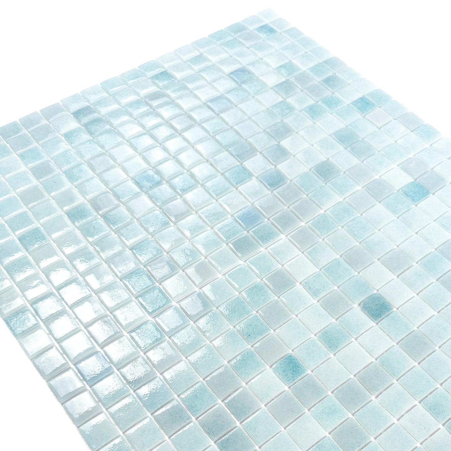 European Mosaic Series Baby Blue  Recycled Glass Mosaic
