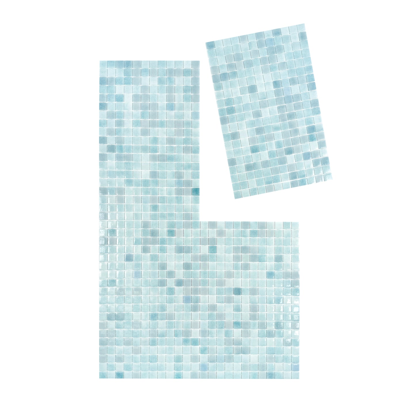 European Mosaic Series Baby Blue  Recycled Glass Mosaic