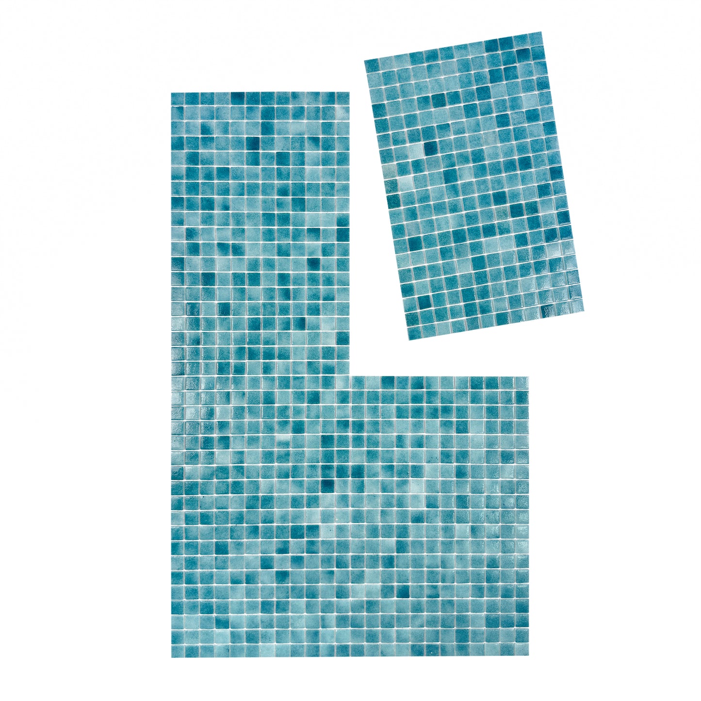 European Mosaic Series Forest Green & Flourescent Green Mixed Flourescent Glass Mosaic