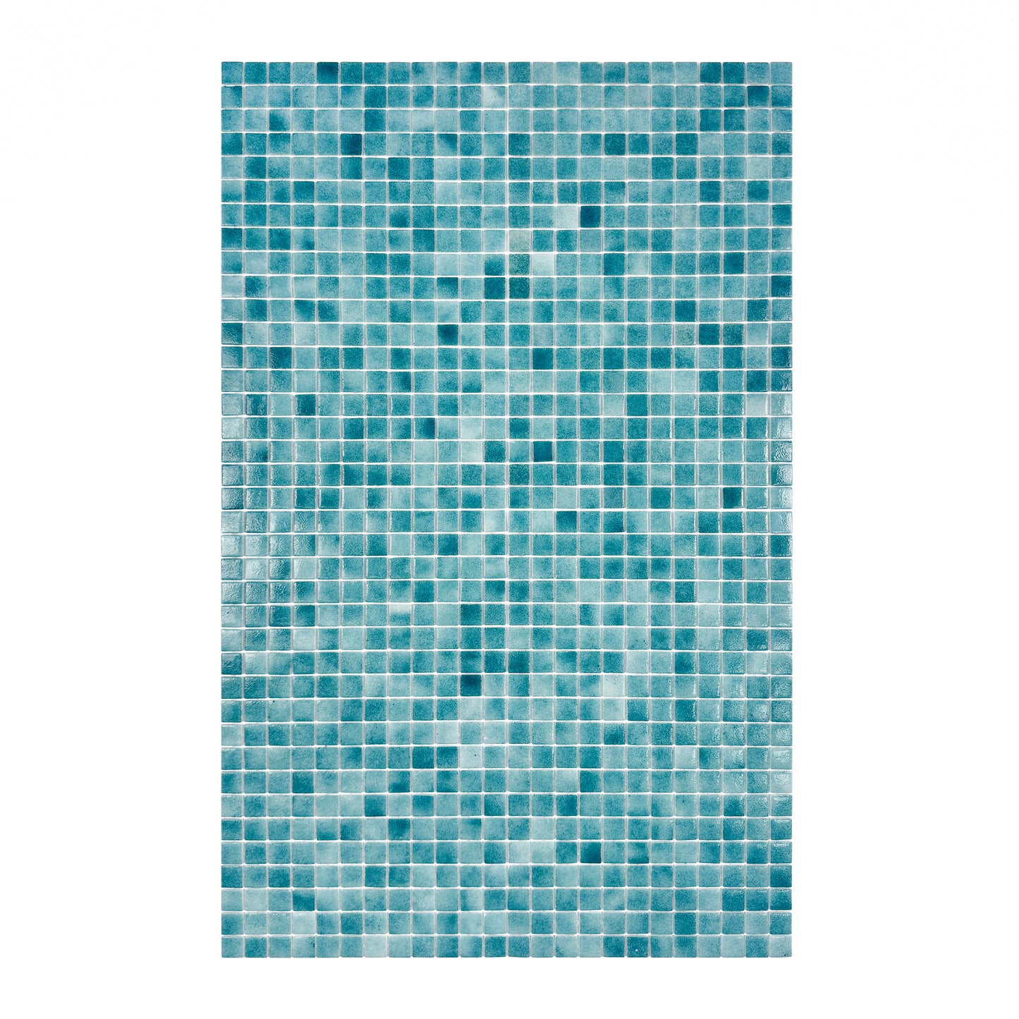 European Mosaic Series Forest Green & Flourescent Green Mixed Flourescent Glass Mosaic