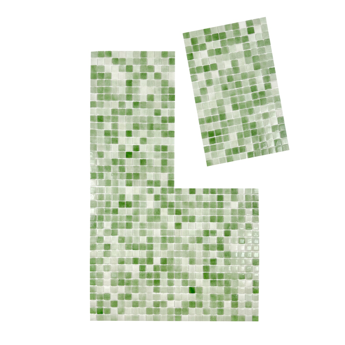 European Mosaic Series Olive Green Recycled Glass Mosaic