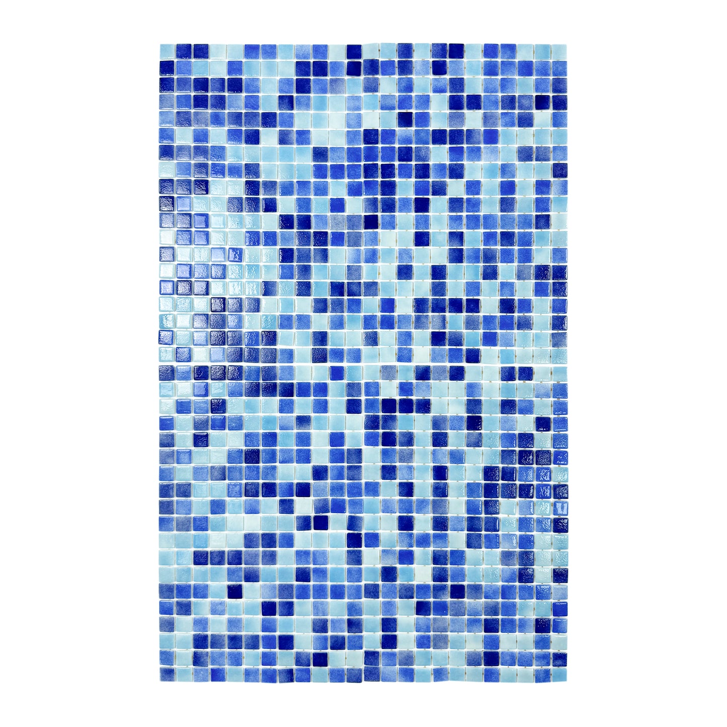 European Mosaic Series Light Blue & Baby Blue &Navy Blue & Midnight Blue Mixed Recycled Glass Mosaic