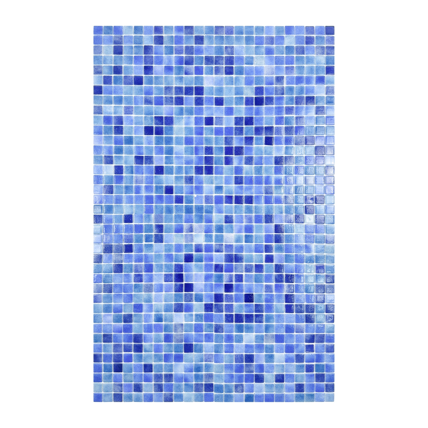 European Mosaic Series Sky Blue & Riental Blue &Prussian Blue Mixed Recycled Glass Mosaic