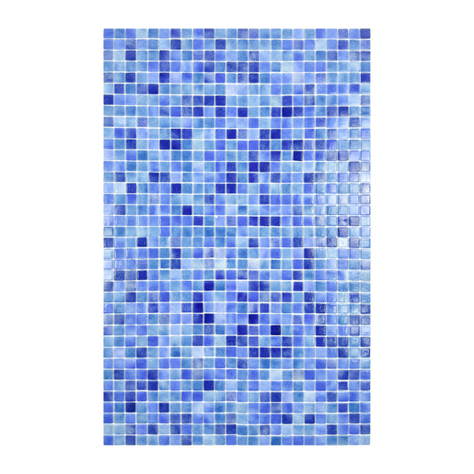 European Mosaic Series Sky Blue & Riental Blue &Prussian Blue Mixed Recycled Glass Mosaic