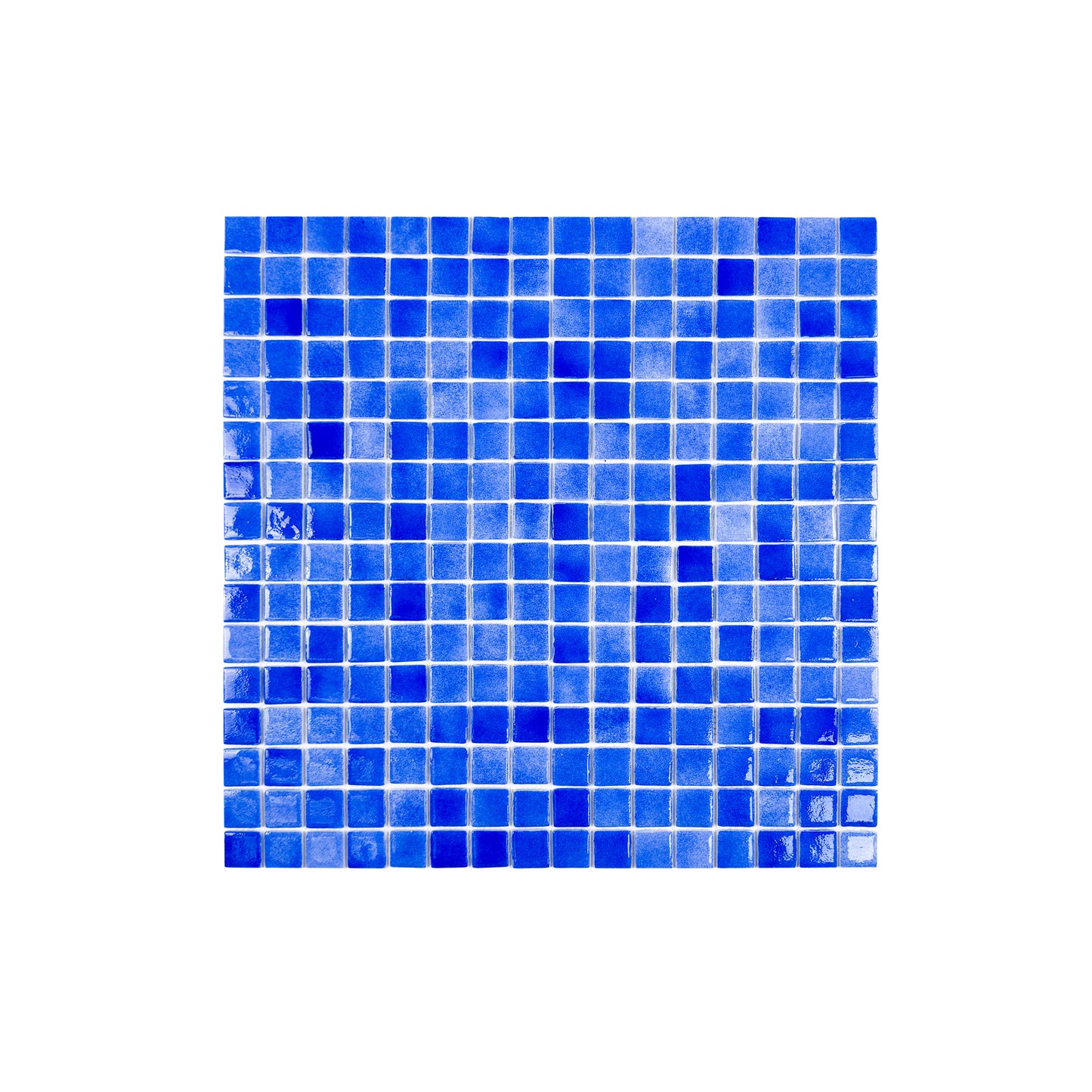 European Mosaic Series Klein Blue Recycled  Glass Mosaic