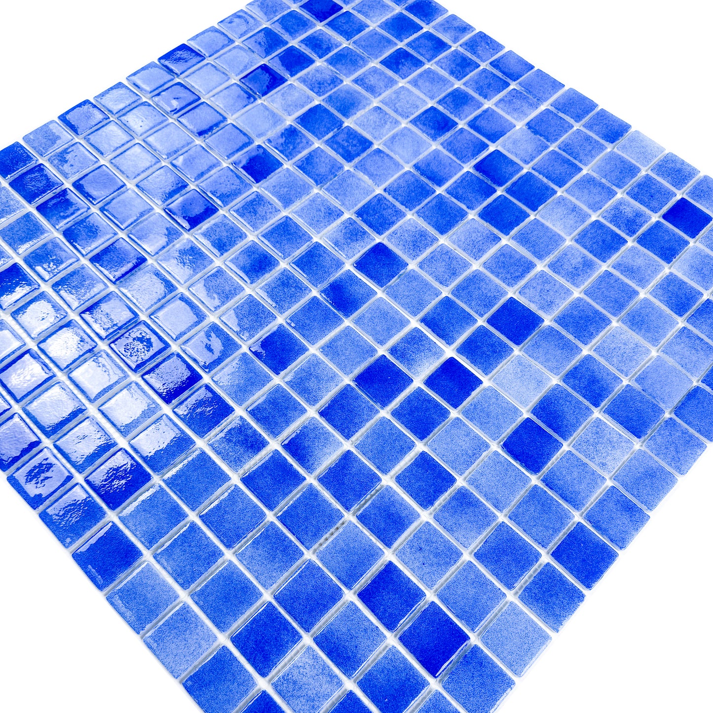 European Mosaic Series Klein Blue Recycled  Glass Mosaic