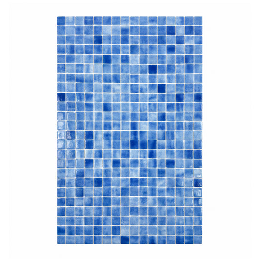 European Mosaic Series French Blue Recycled  Glass Mosaic