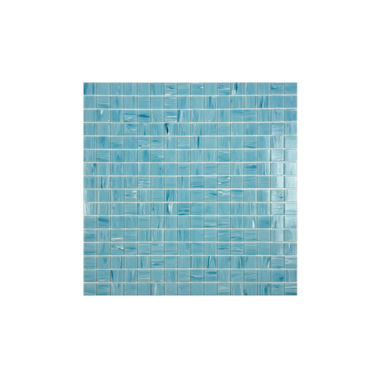 Glacial Artistry Series Sky Blue Cloud Hot Melt Glass Mosaic