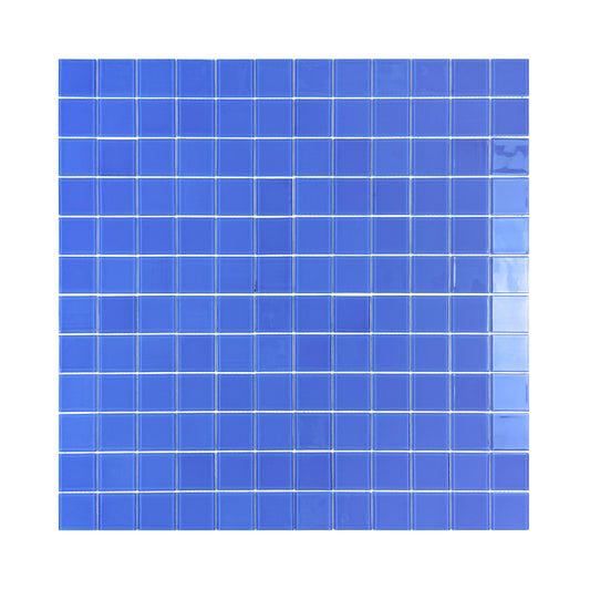 Azure Enchantment Series French Blue Crystal Glass Mosaic