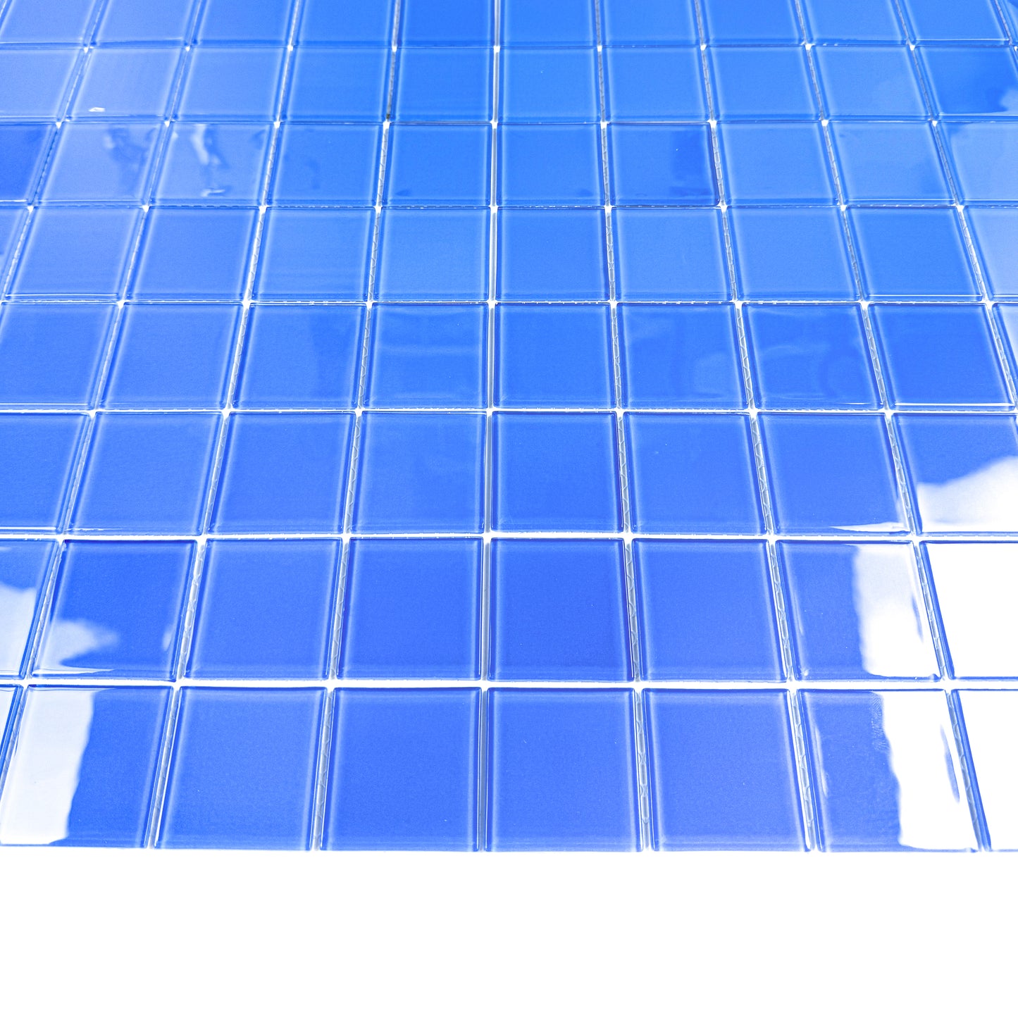 Azure Enchantment Series French Blue Crystal Glass Mosaic