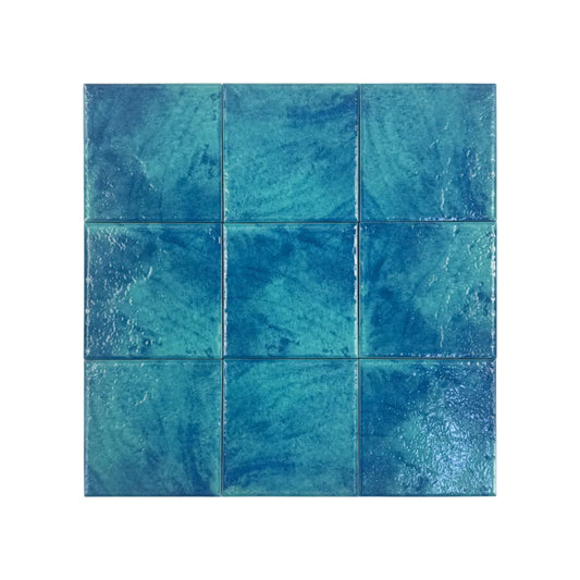 Majestic Natural Series  Tiffany blue & french blue mixed natural gradients design Porcelain tile