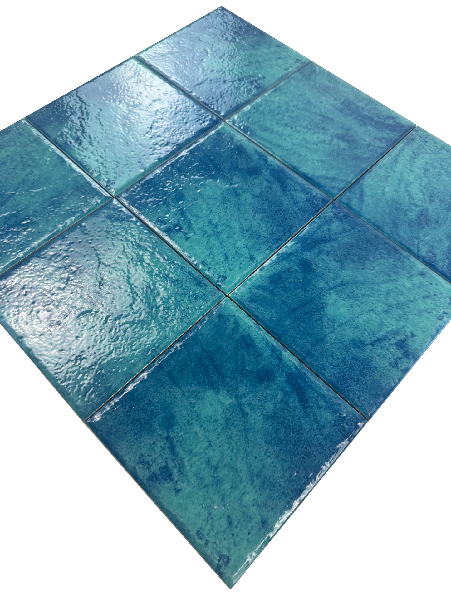 Majestic Natural Series  Tiffany blue & french blue mixed natural gradients design Porcelain tile