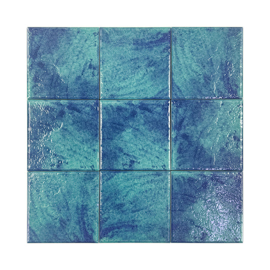 Majestic Natural Series  Tiffany blue & french blue mixed natural gradients design Porcelain tile