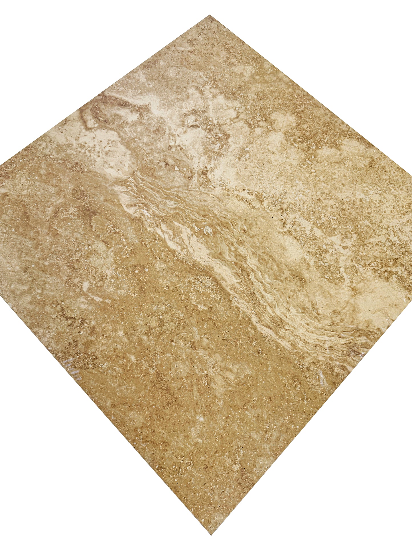 Serene Pavers Series Tan Beige Travertine  Porcelain Tile