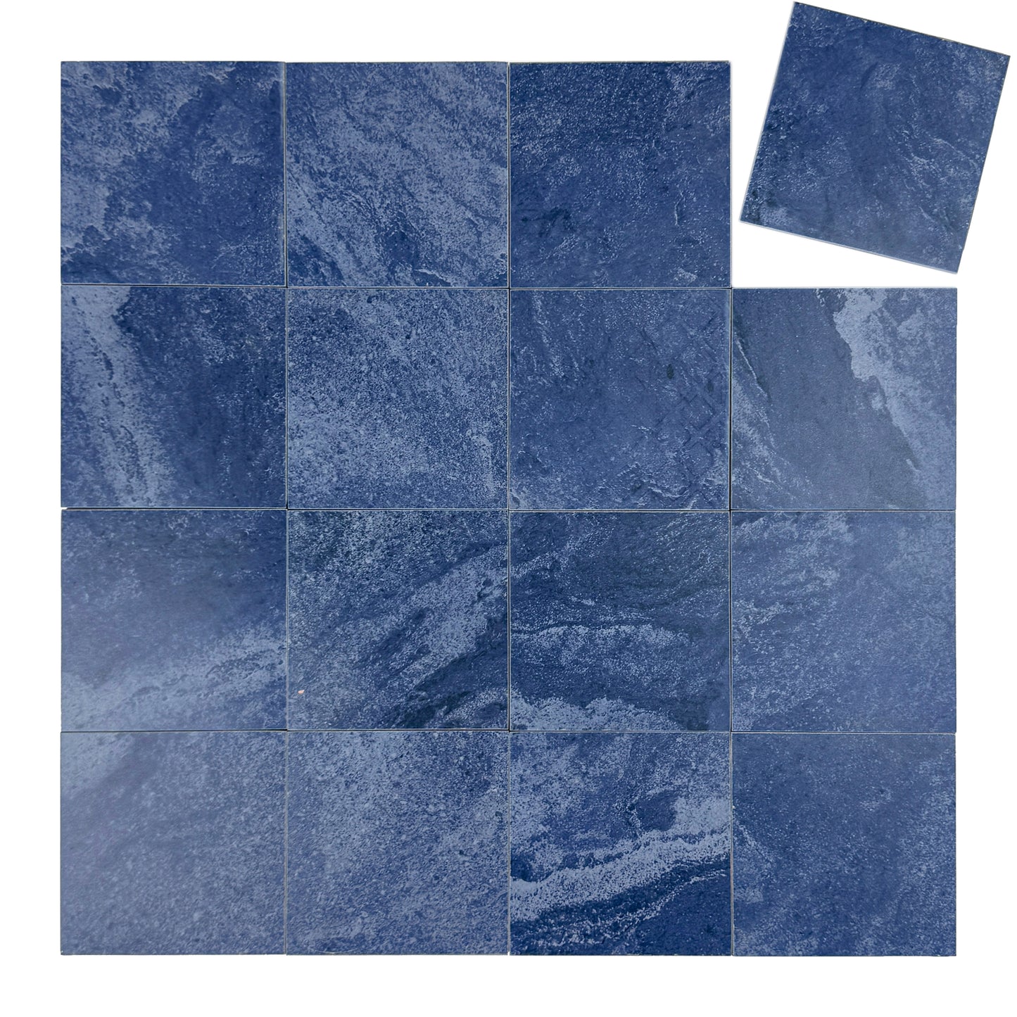Sukabumi Porcelain Tile Blue Pattern Porcelain Tile