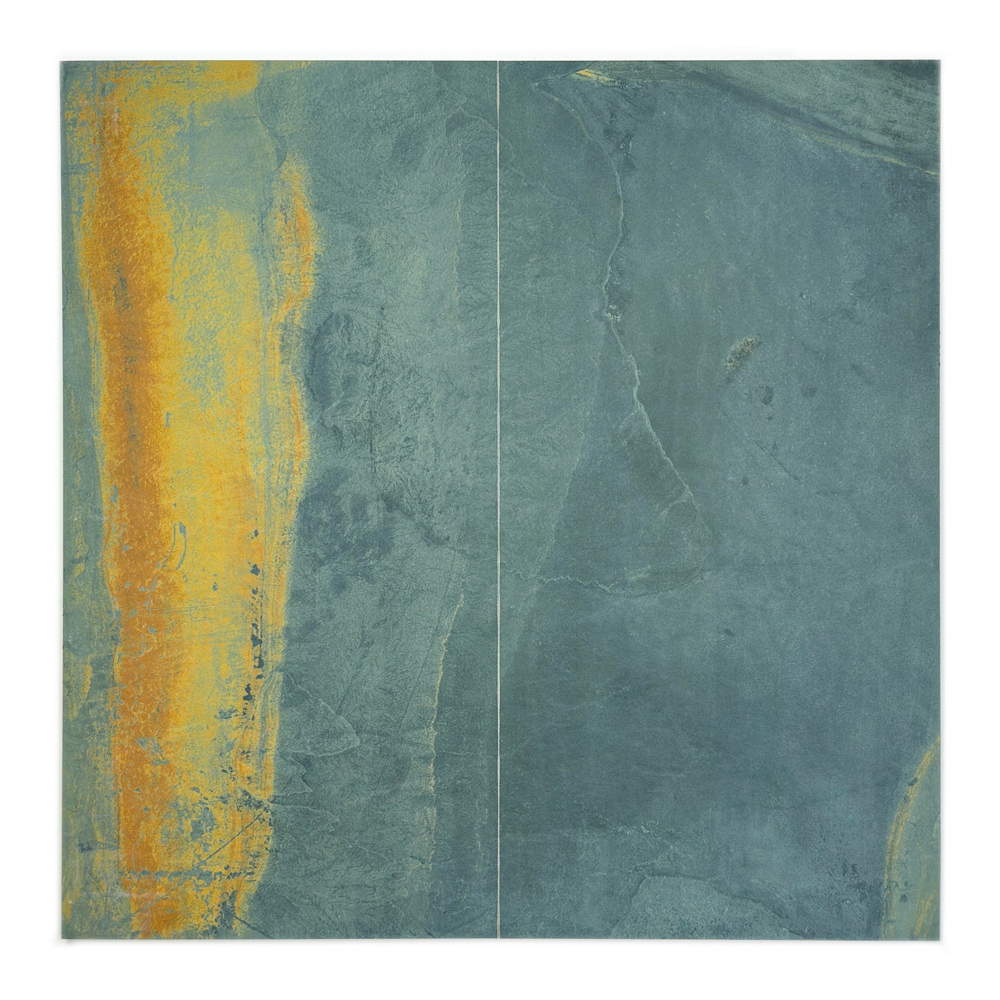 Slate Stone Porcelain Tiles Series Emerald Green Golden Mineral Veins Matte Porcelain Tile