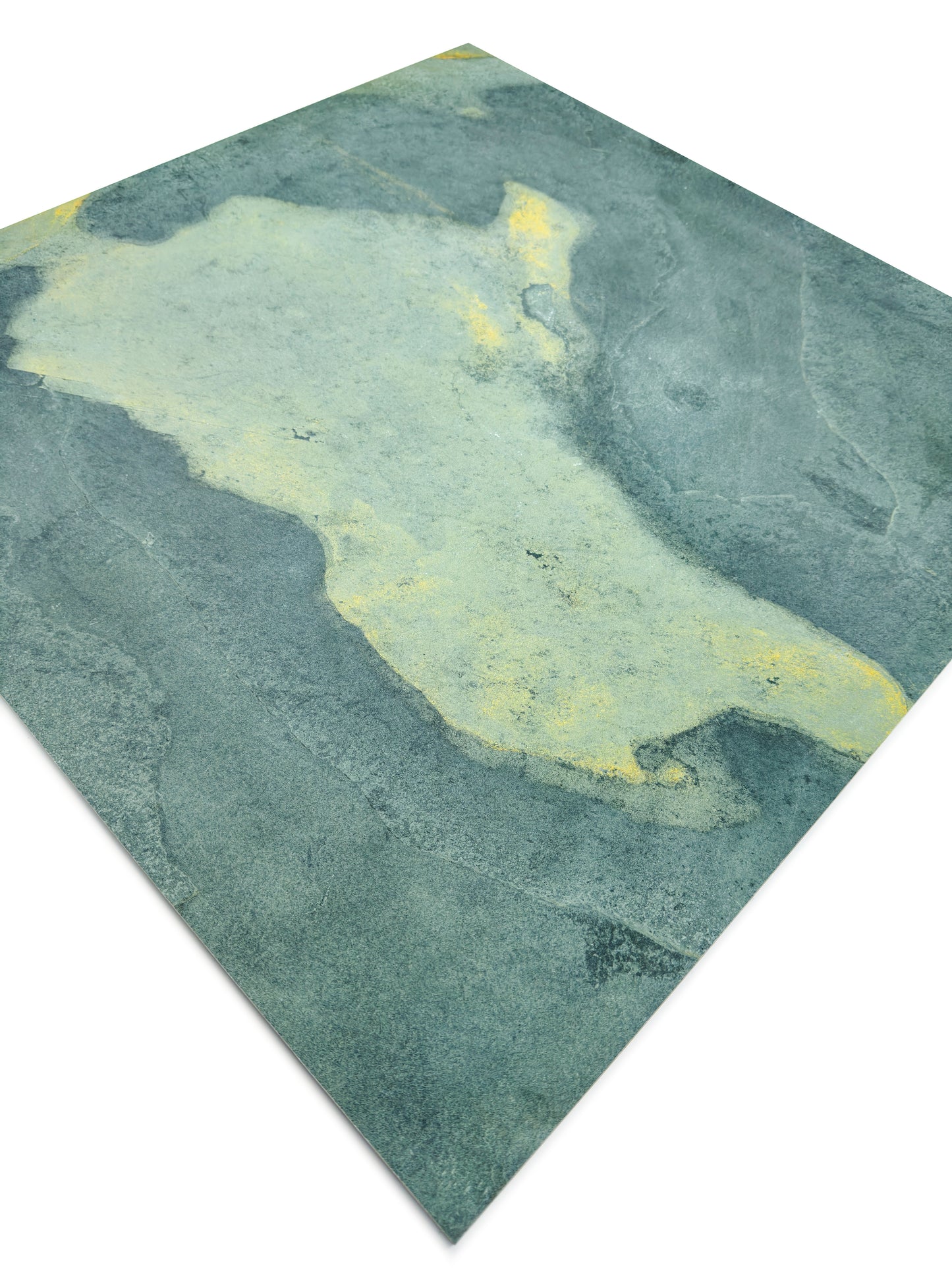 Slate Stone Porcelain Tiles Series Emerald Green Golden Mineral Veins Matte Porcelain Tile