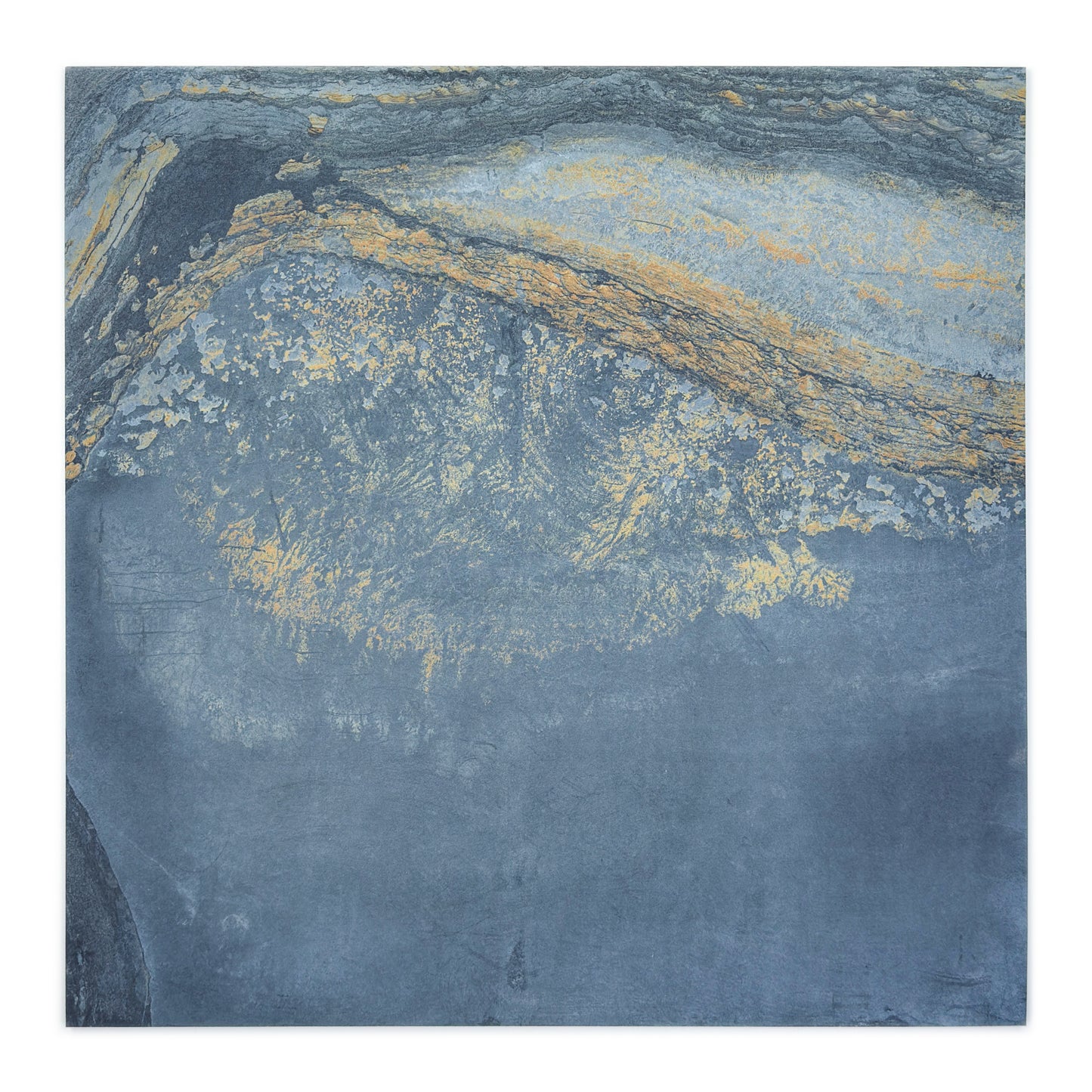 Slate Stone Porcelain Tiles Series Charcoal Grey Golden Mineral Veins Matte Porcelain Tile