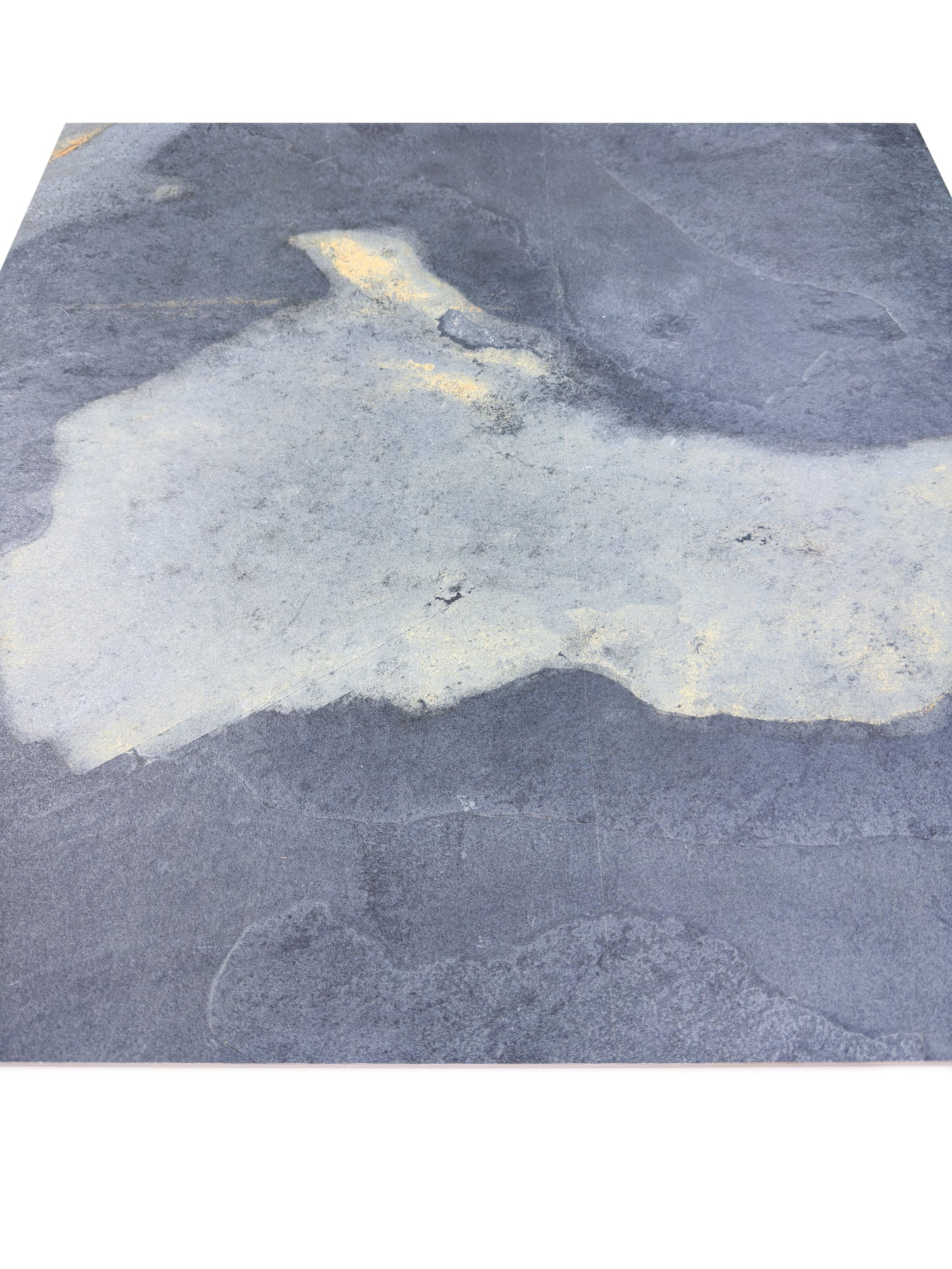 Slate Stone Porcelain Tiles Series Blue Grey Golden Mineral Veins Matte Porcelain Tile