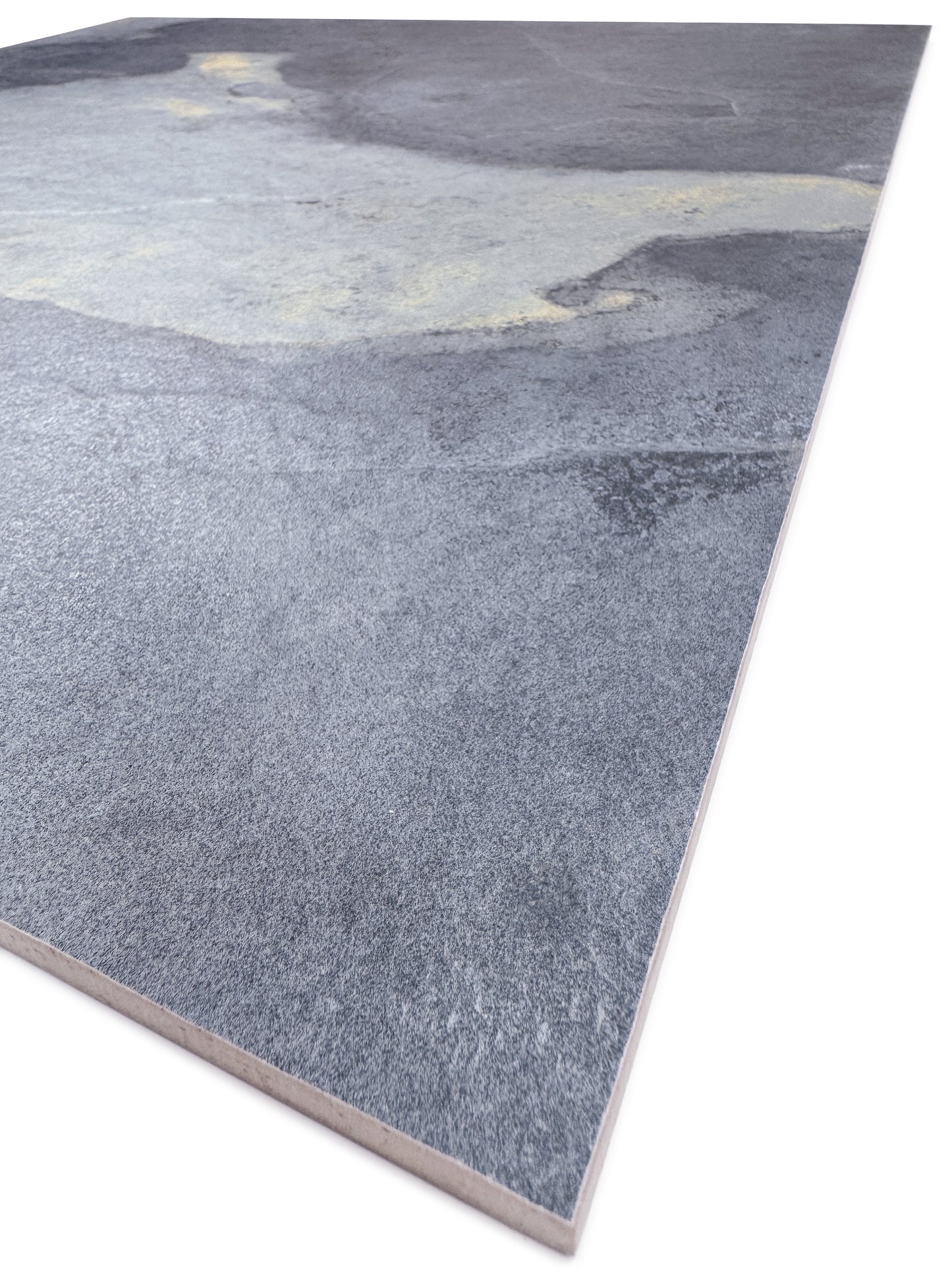 Slate Stone Porcelain Tiles Series Blue Grey Golden Mineral Veins Matte Porcelain Tile