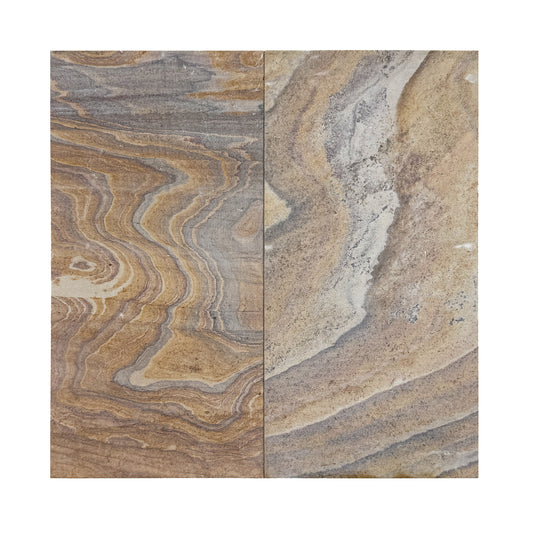 Garden Stone Series Rainbow Honed Surface Sandstone Tile