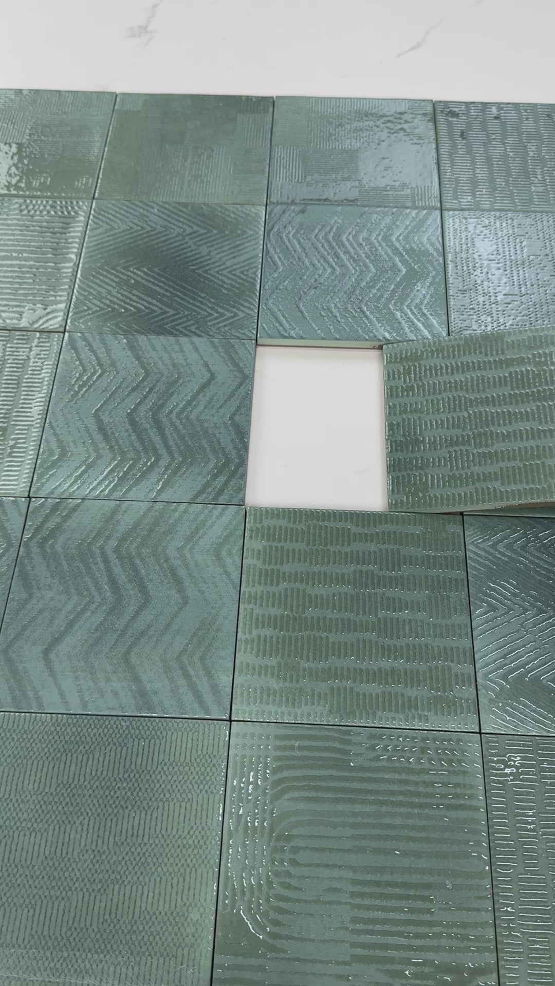 Porcelain kitchen backsplash tile